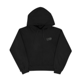 1019 Hoodie in Schwarz – Vorderansicht