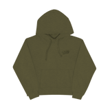1019 Hoodie in Olive Green – Vorderansicht