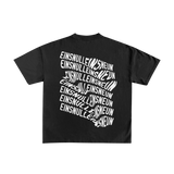 1019 T-Shirt in Schwarz – Rückansicht mit Einsnulleinsneun-Print