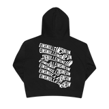1019 Zip Hoodie in Schwarz – Rückansicht